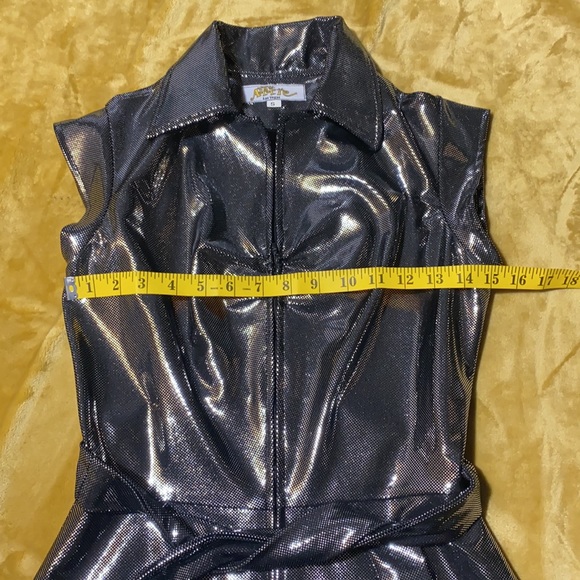 The Attic Las Vegas metallic dress Small - Picture 11 of 17
